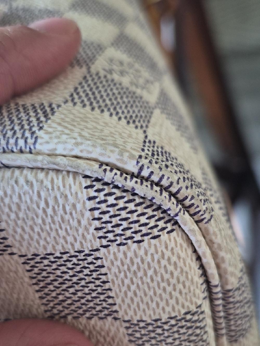 Authentic Louis Vuitton Damier Azur Neverfull MM size - Picture 15 of 16